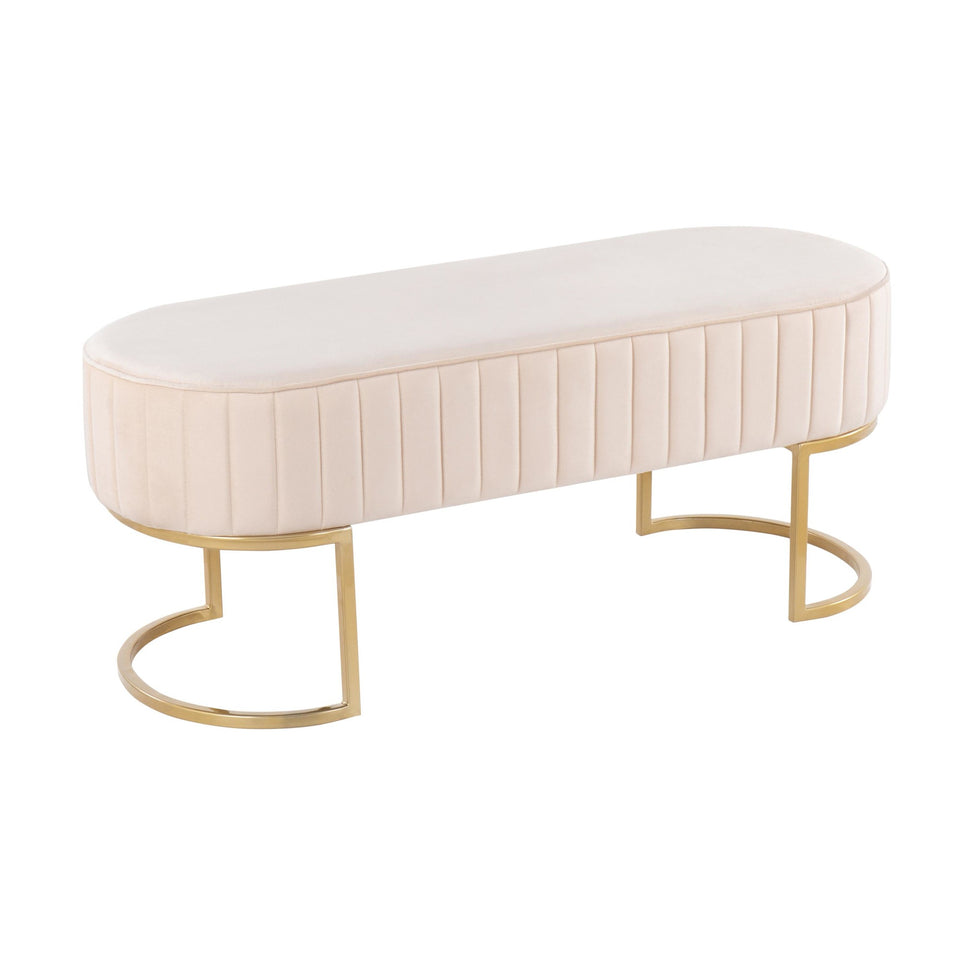 Demi Pleated Bench.