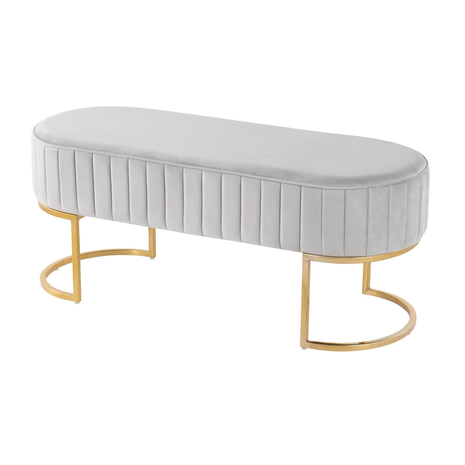 Demi Pleated Bench.