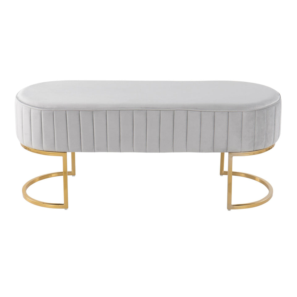 Demi Pleated Bench.