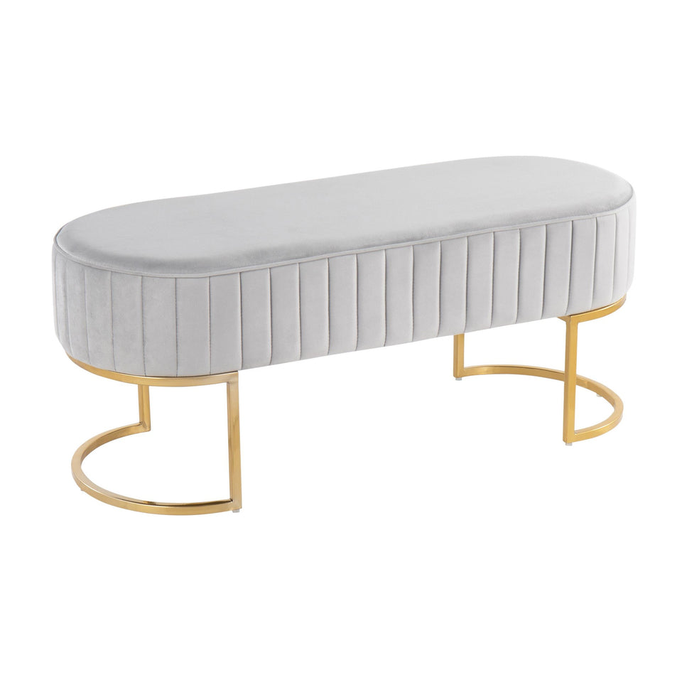 Demi Pleated Bench.