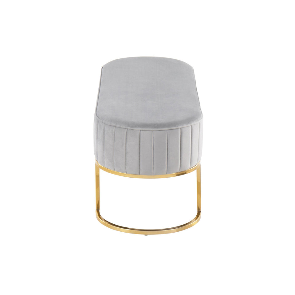 Demi Pleated Bench.
