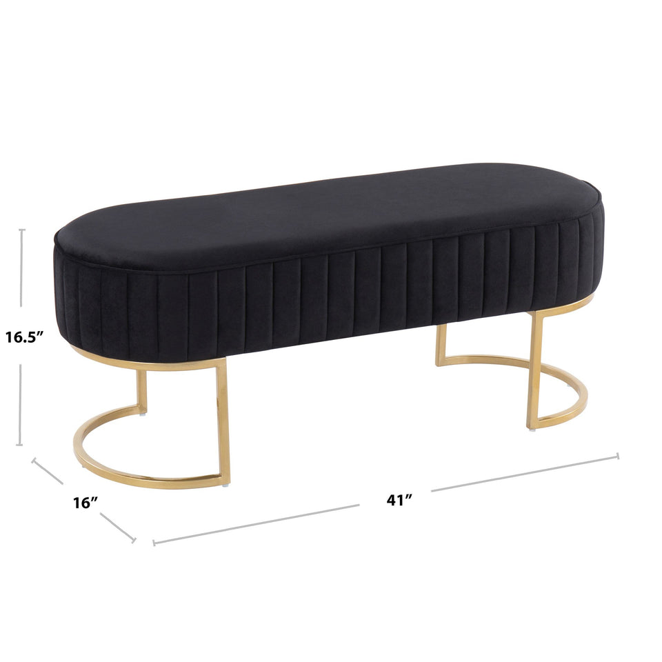 Demi Pleated Bench.
