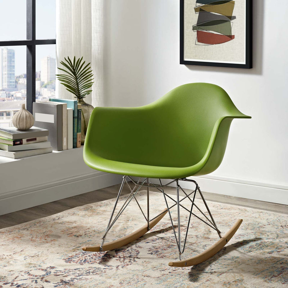 Rocker Plastic Lounge Chair.