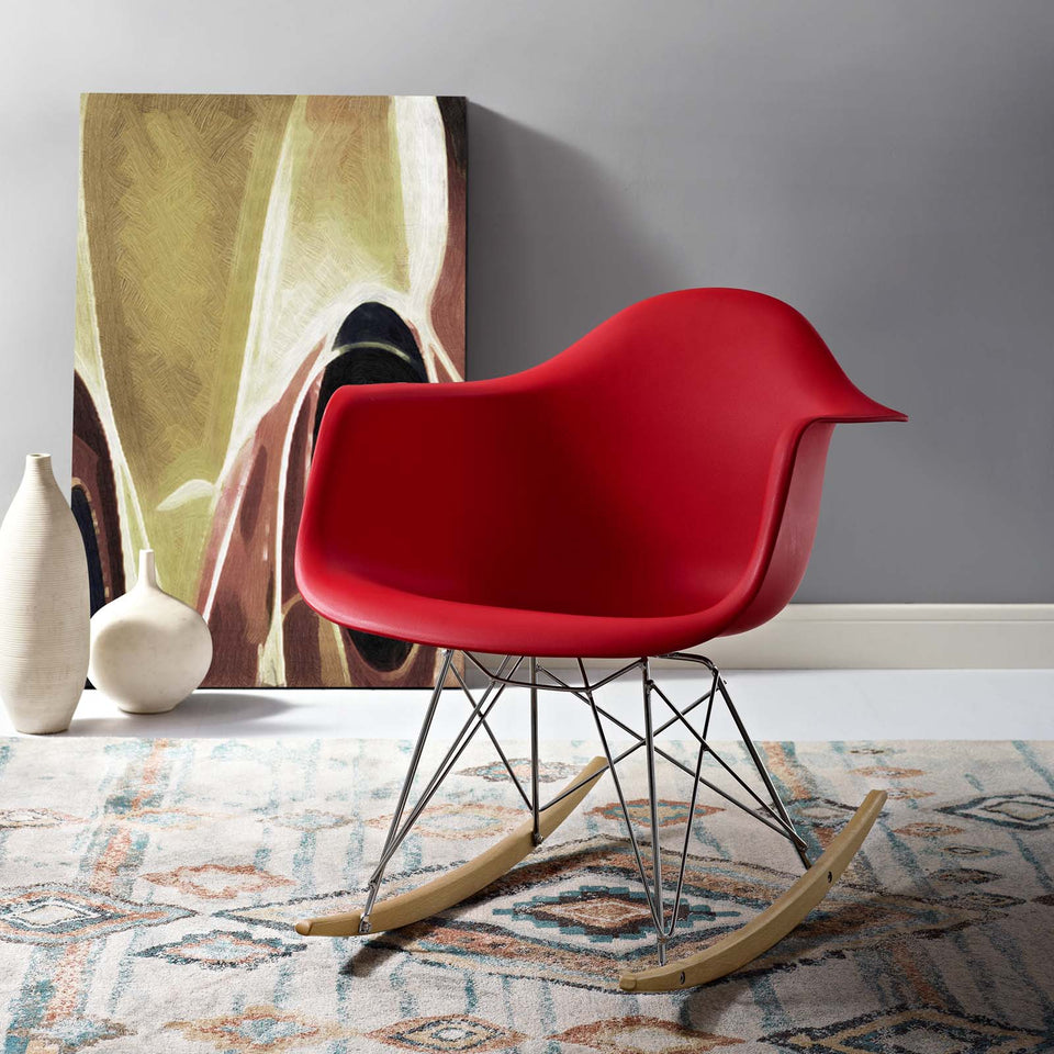 Rocker Plastic Lounge Chair.