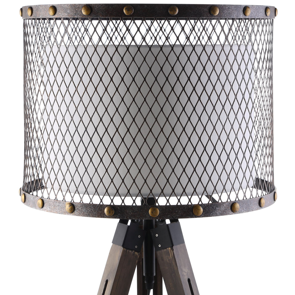Fortune Floor Lamp in Antique Silver.