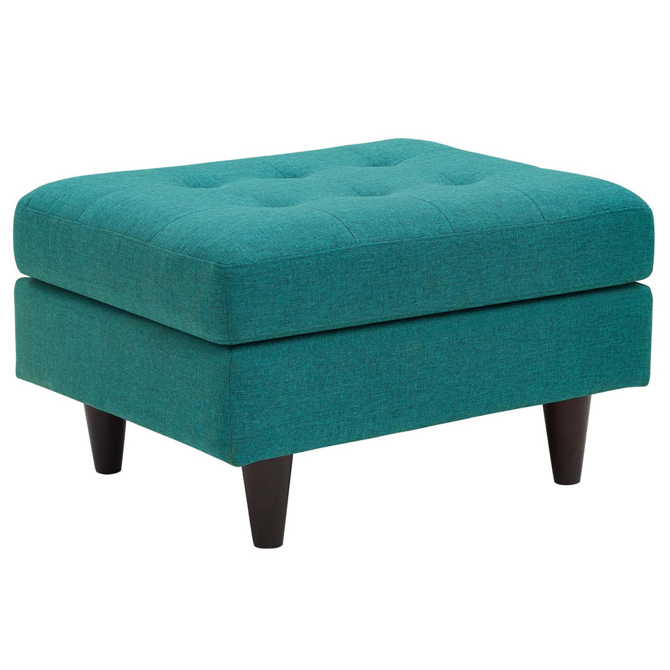 Empress Upholstered Fabric Ottoman.