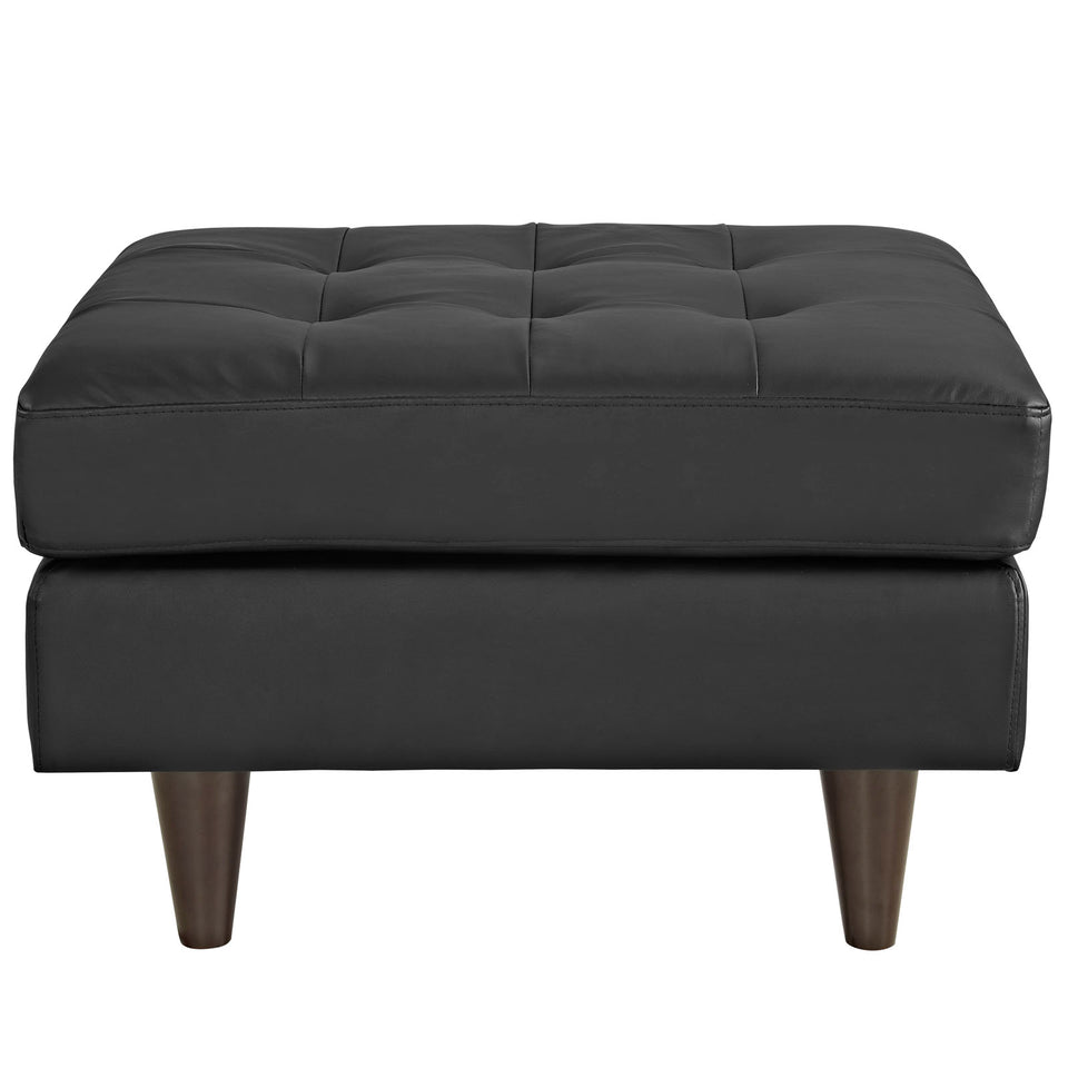 Empress Bonded Leather Ottoman.