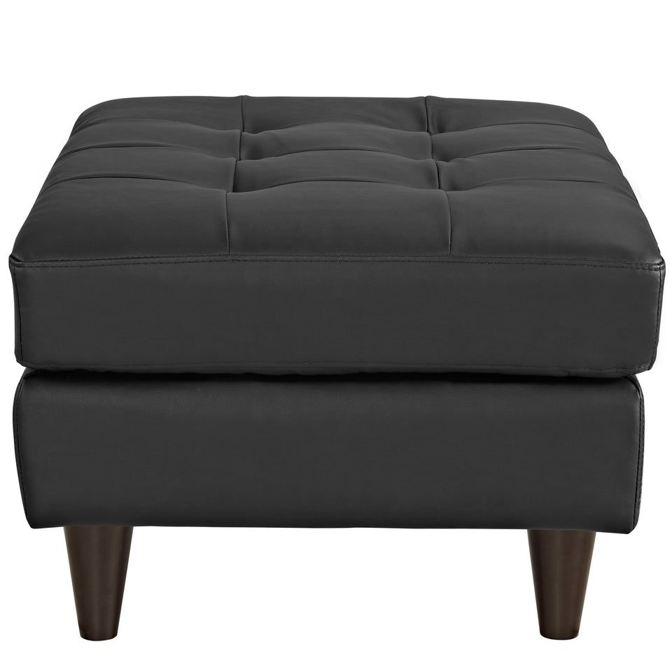 Empress Bonded Leather Ottoman.