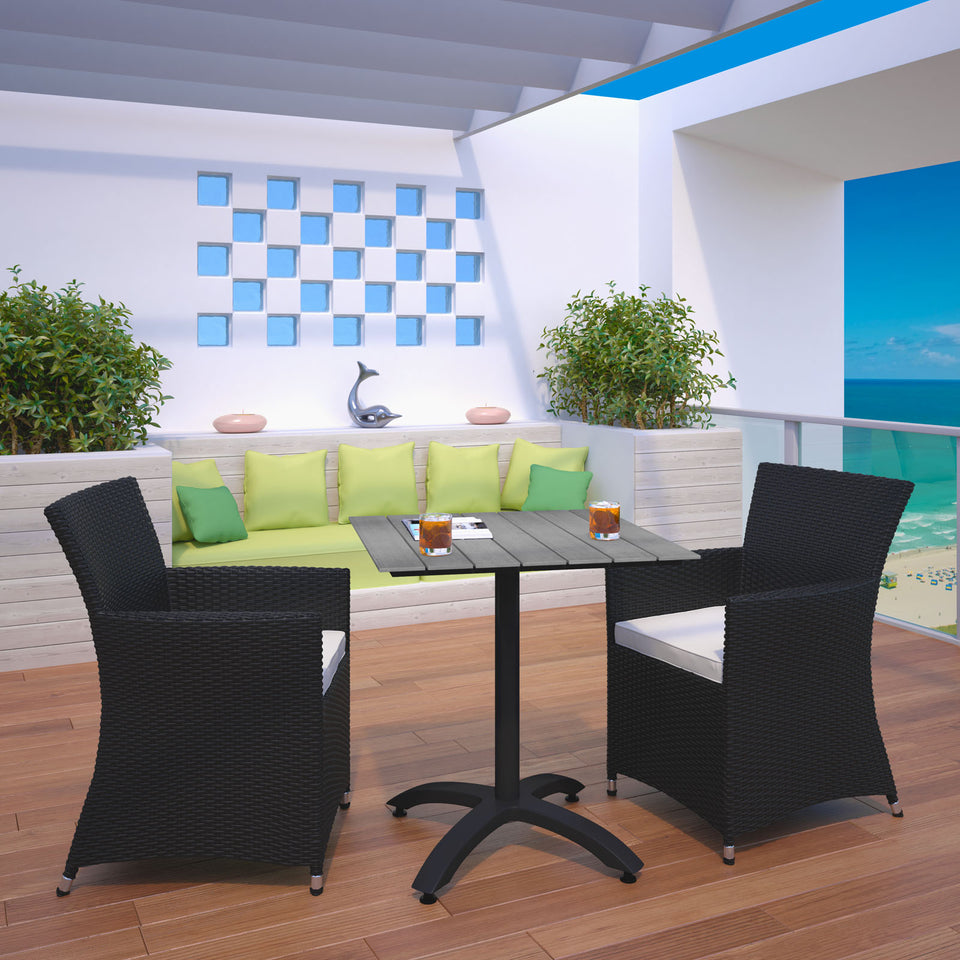 Junction 3 Piece Outdoor Patio Dining Set.