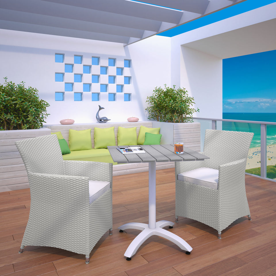 Junction 3 Piece Outdoor Patio Dining Set.