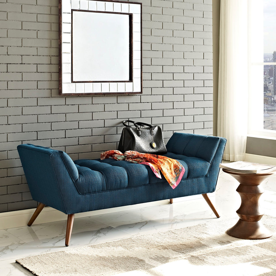 Response Medium Upholstered Fabric Bench.