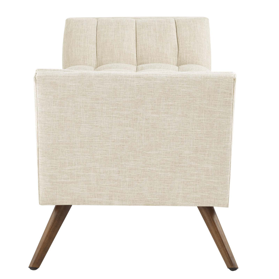 Response Medium Upholstered Fabric Bench.