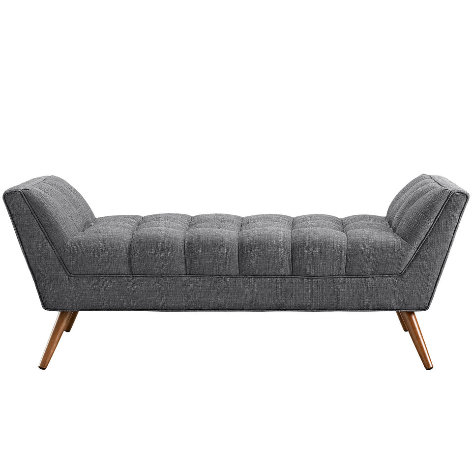 Response Medium Upholstered Fabric Bench.
