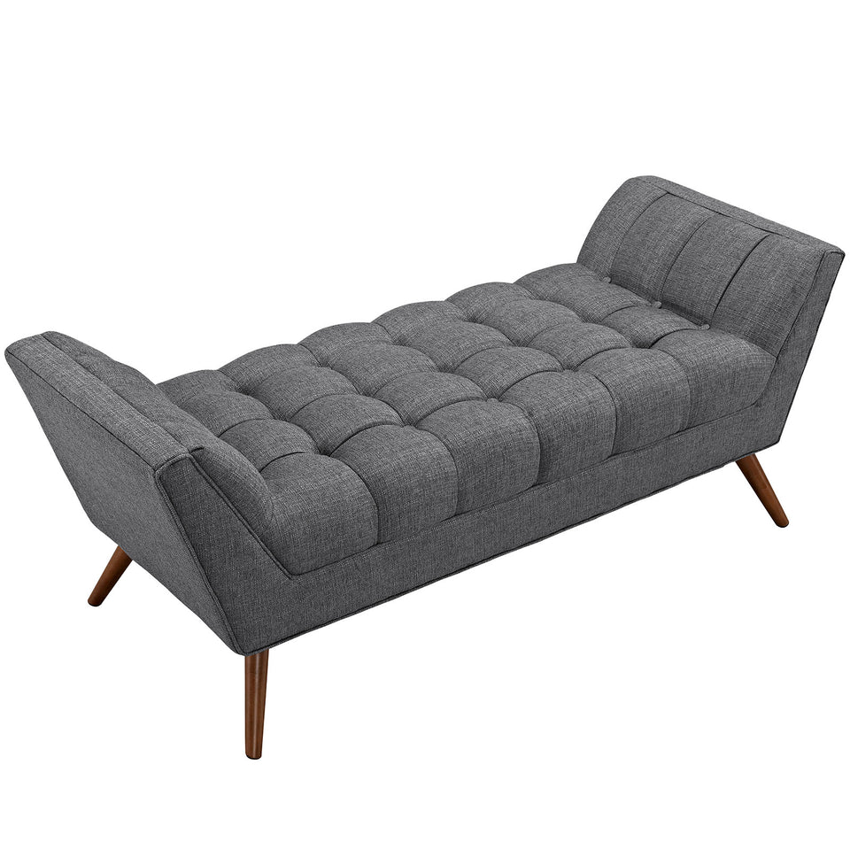 Response Medium Upholstered Fabric Bench.