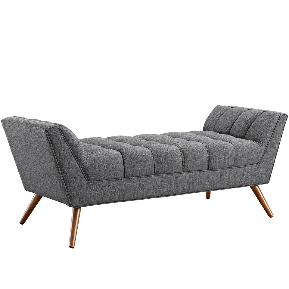 Response Medium Upholstered Fabric Bench.