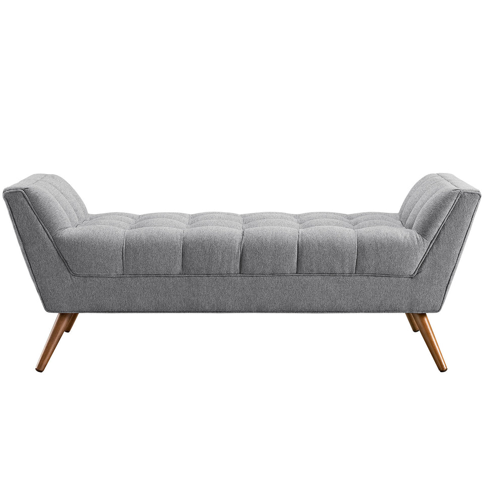 Response Medium Upholstered Fabric Bench.