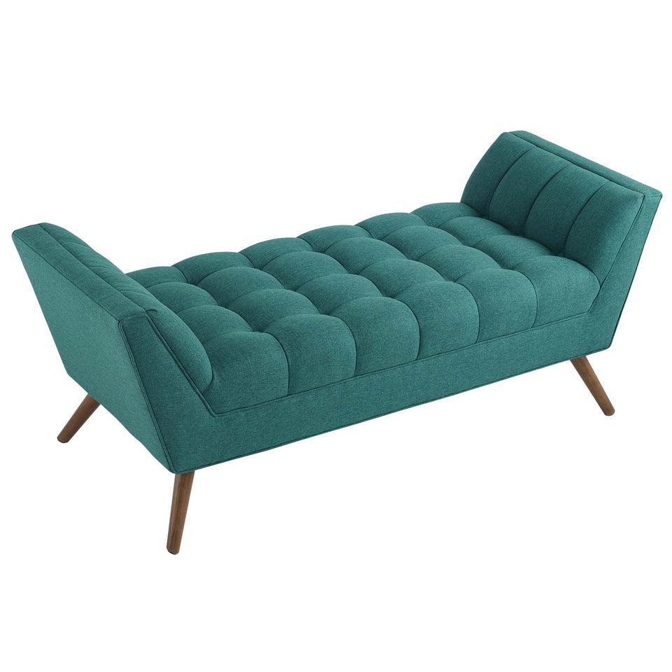 Response Medium Upholstered Fabric Bench.