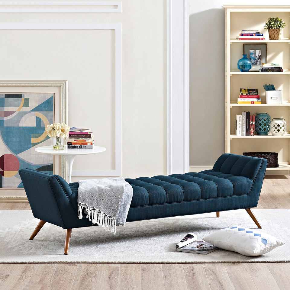 Response Upholstered Fabric Bench.