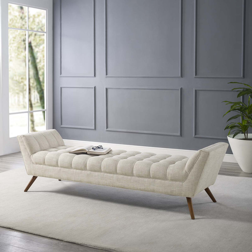 Response Upholstered Fabric Bench.