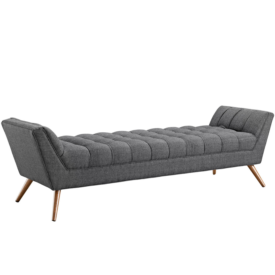 Response Upholstered Fabric Bench.