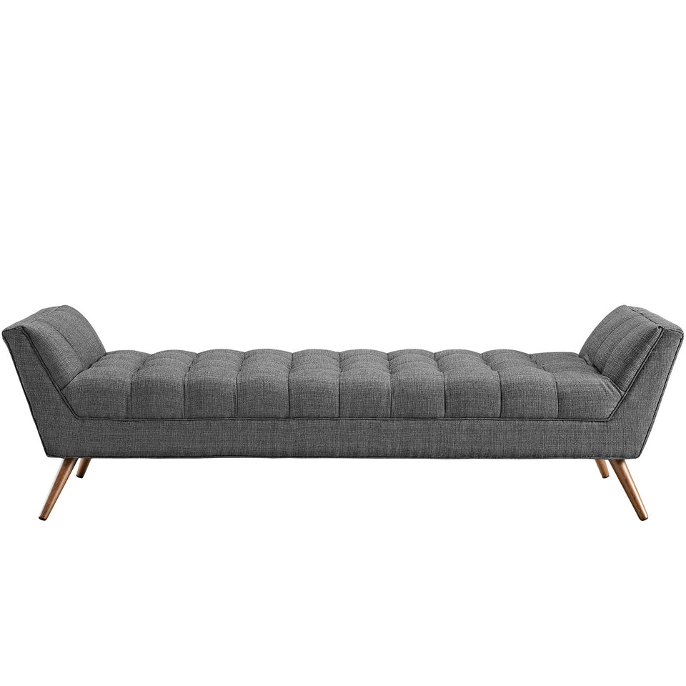 Response Upholstered Fabric Bench.