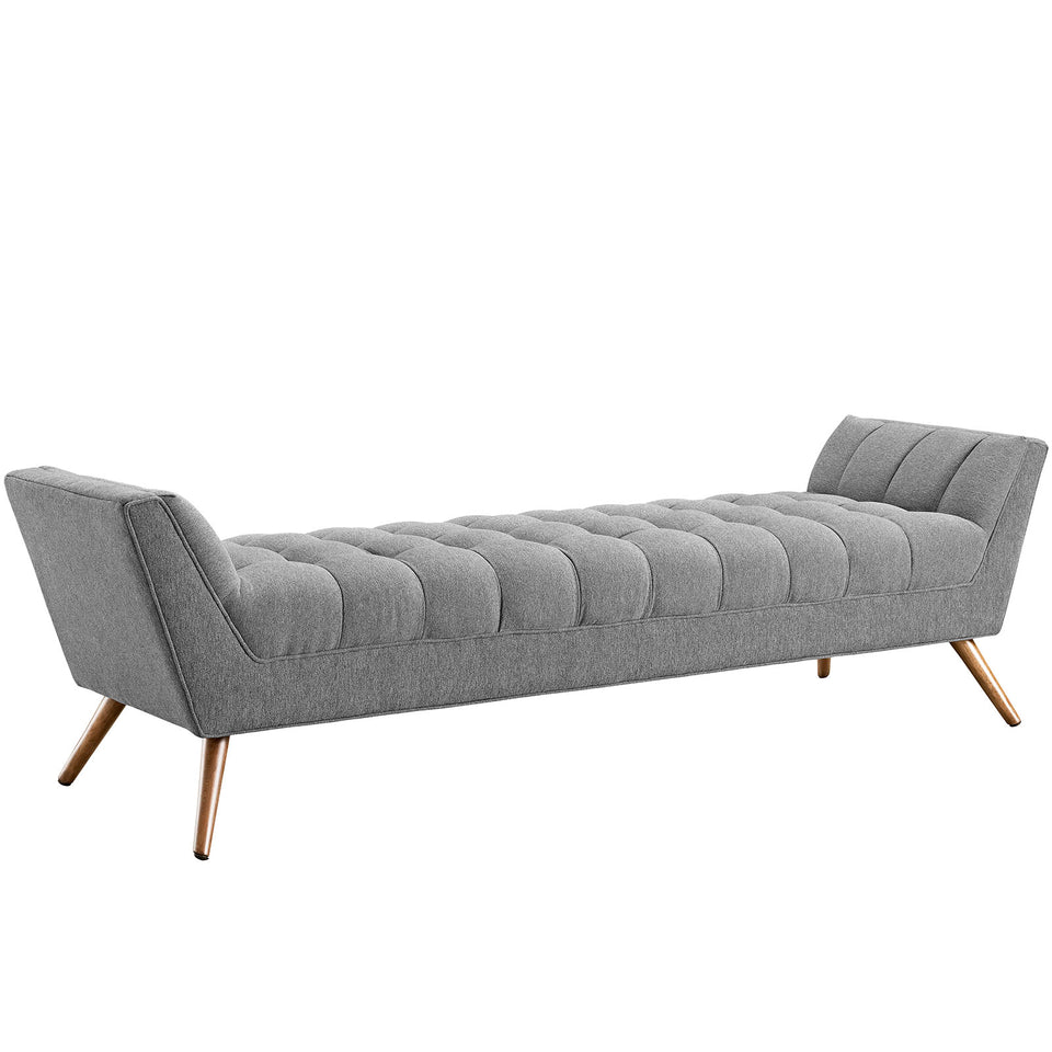 Response Upholstered Fabric Bench.
