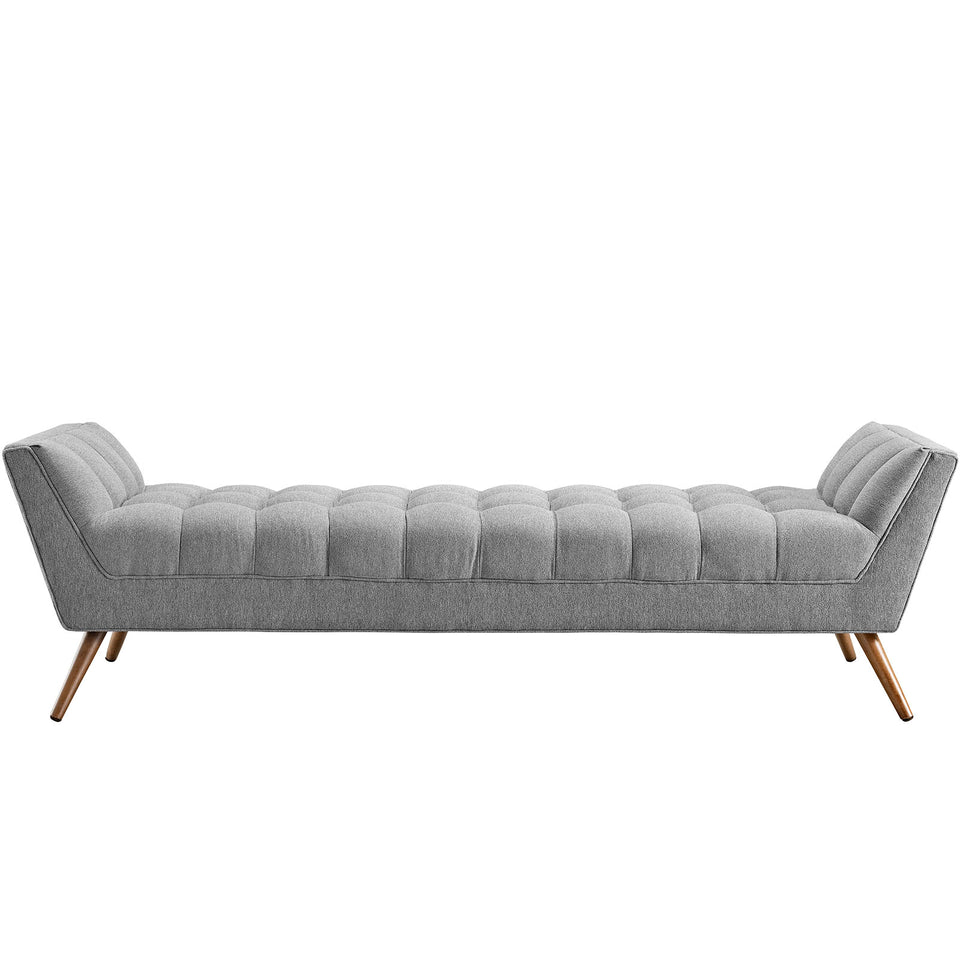 Response Upholstered Fabric Bench.