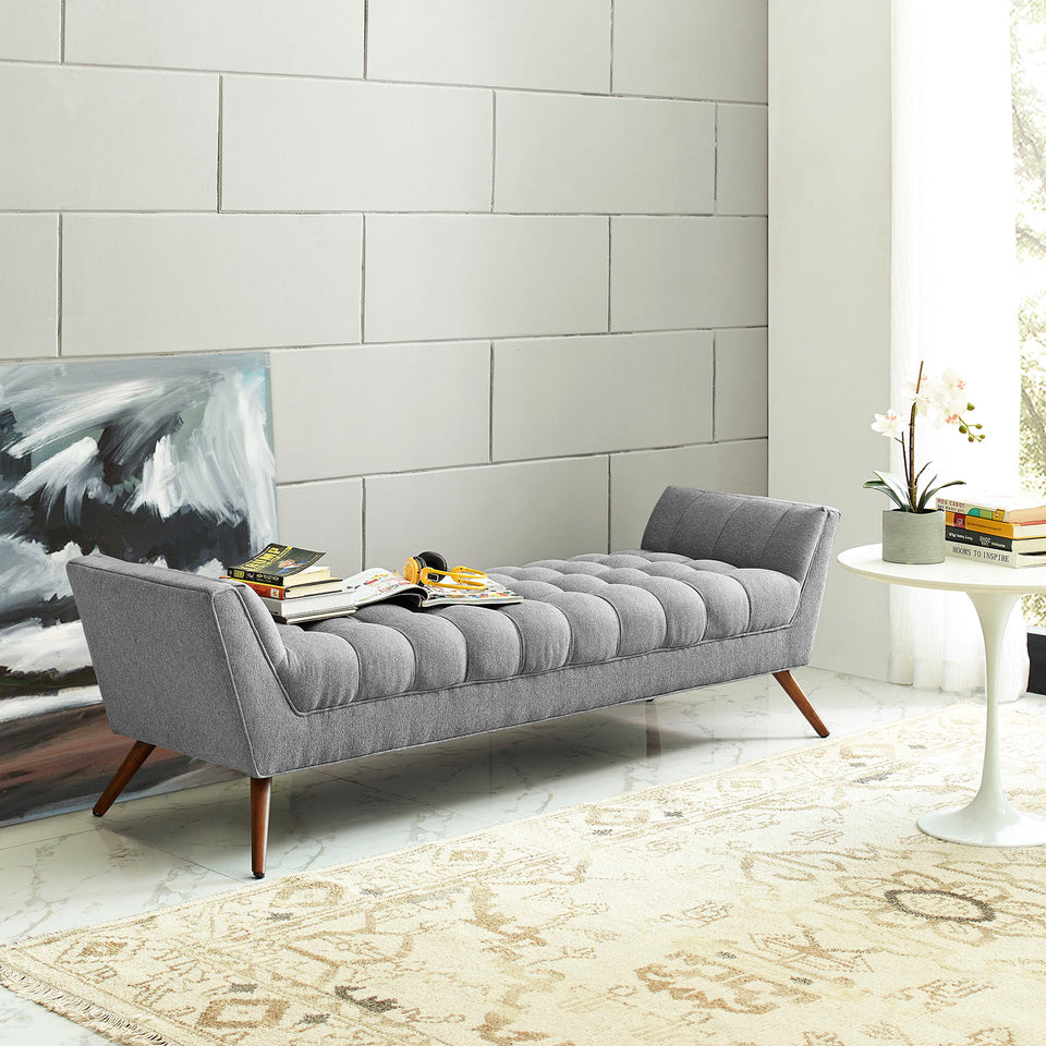 Response Upholstered Fabric Bench.