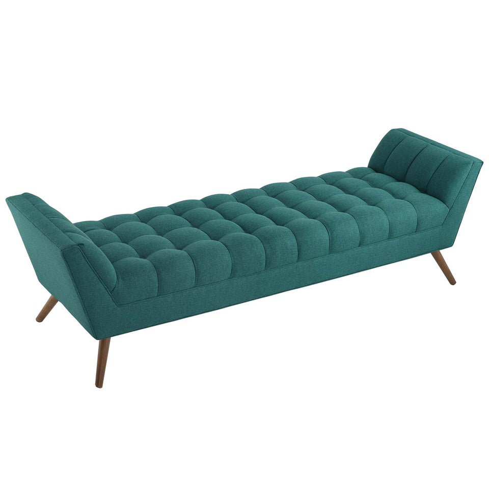 Response Upholstered Fabric Bench.