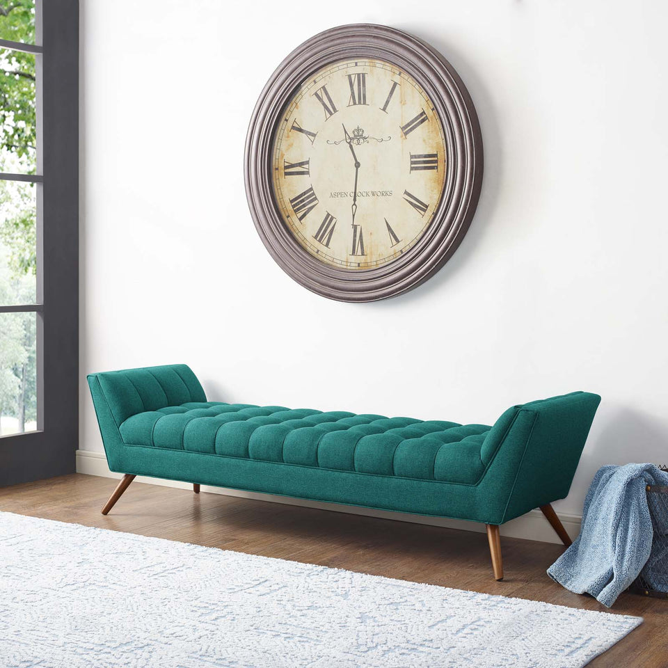 Response Upholstered Fabric Bench.