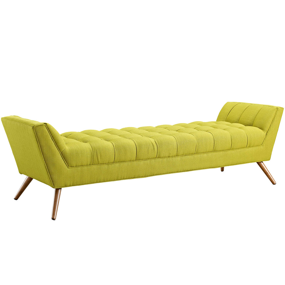 Response Upholstered Fabric Bench.