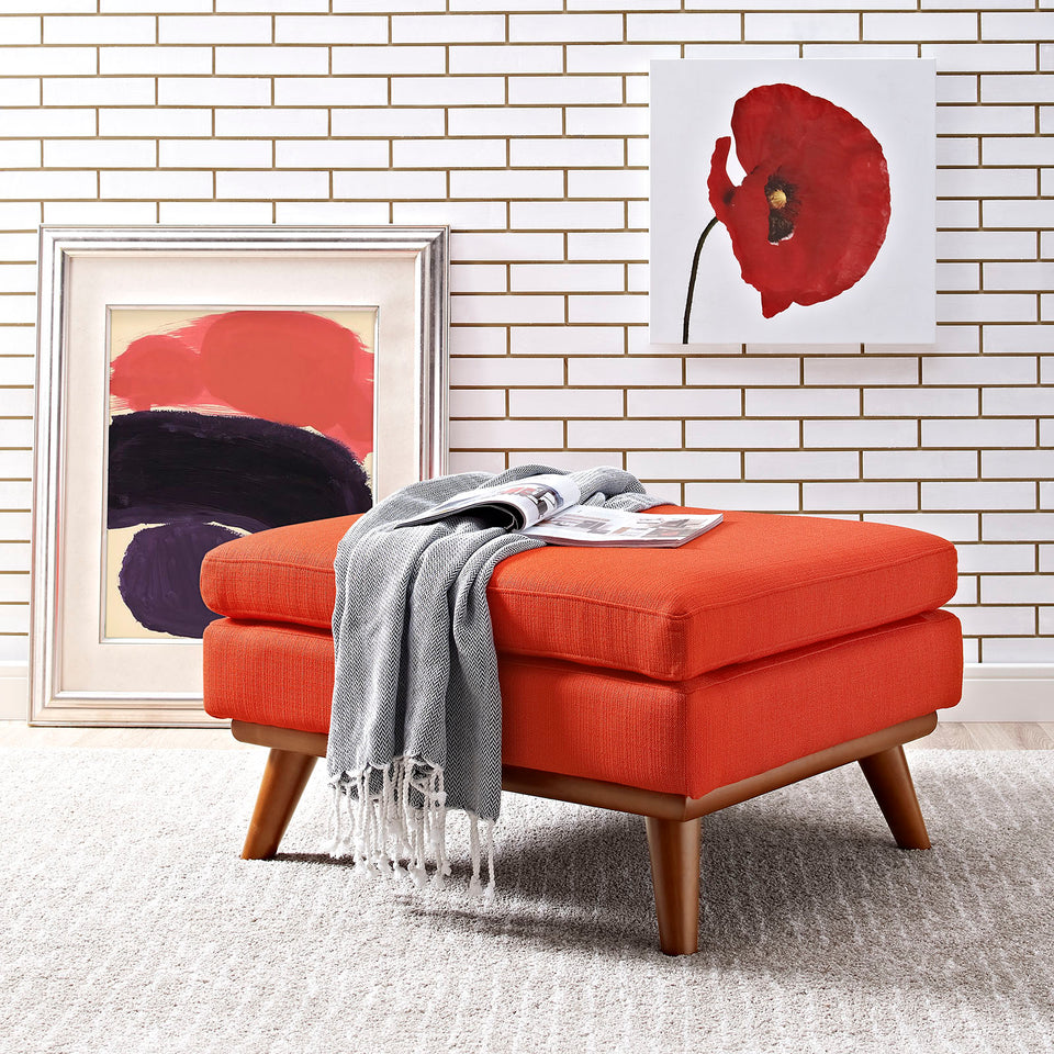 Engage Upholstered Fabric Ottoman.