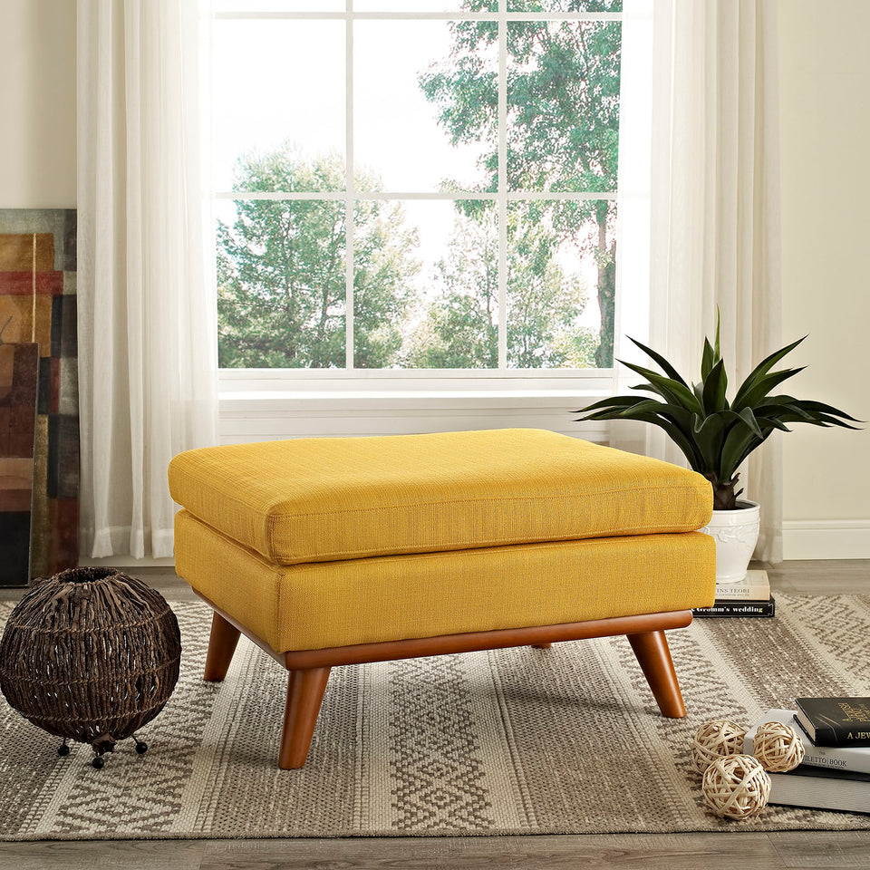 Engage Upholstered Fabric Ottoman.