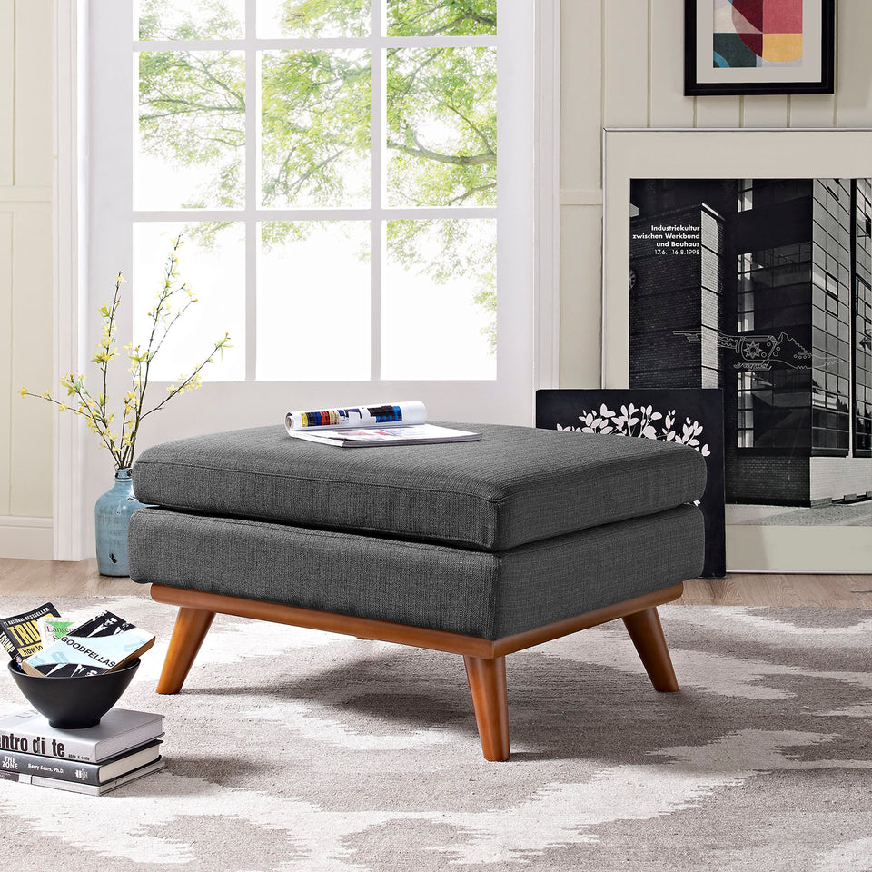 Engage Upholstered Fabric Ottoman.