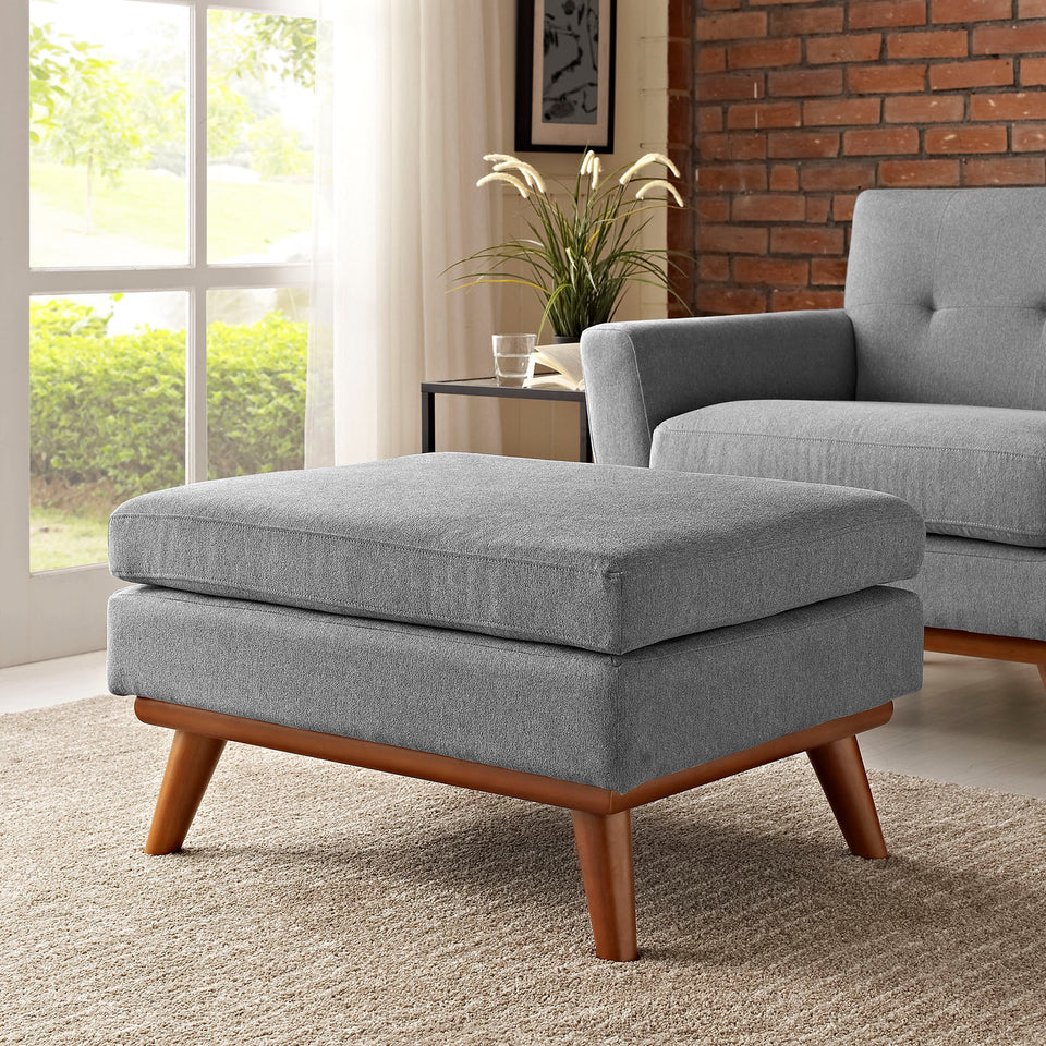 Engage Upholstered Fabric Ottoman.