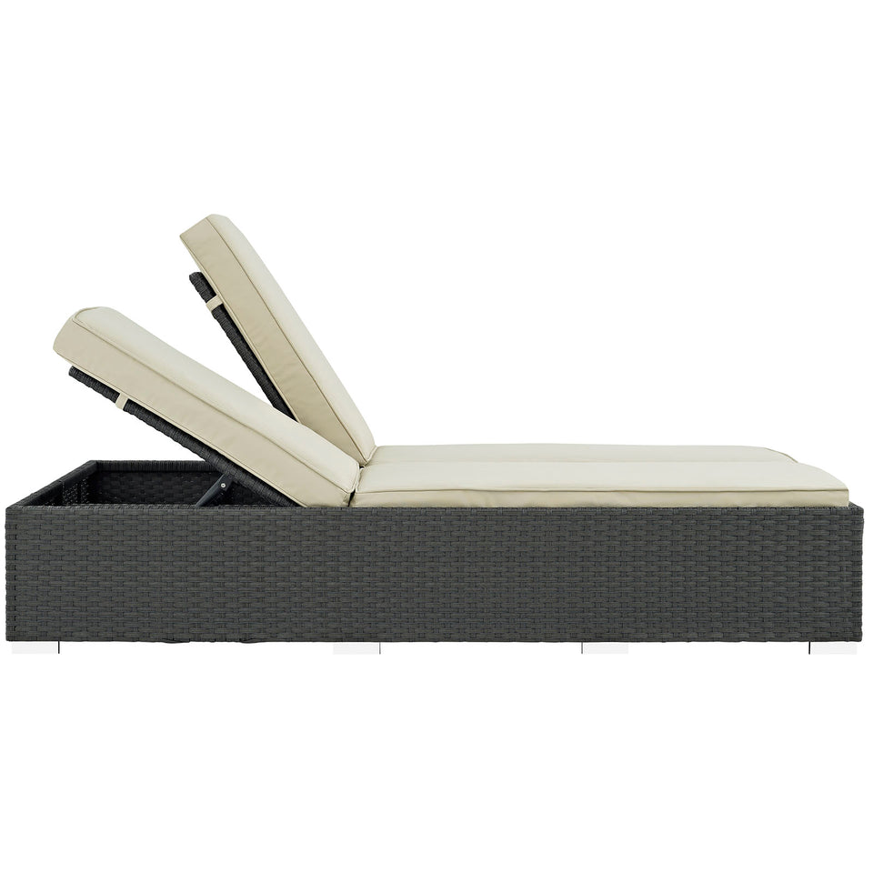 Sojourn Outdoor Patio Sunbrella® Double Chaise.