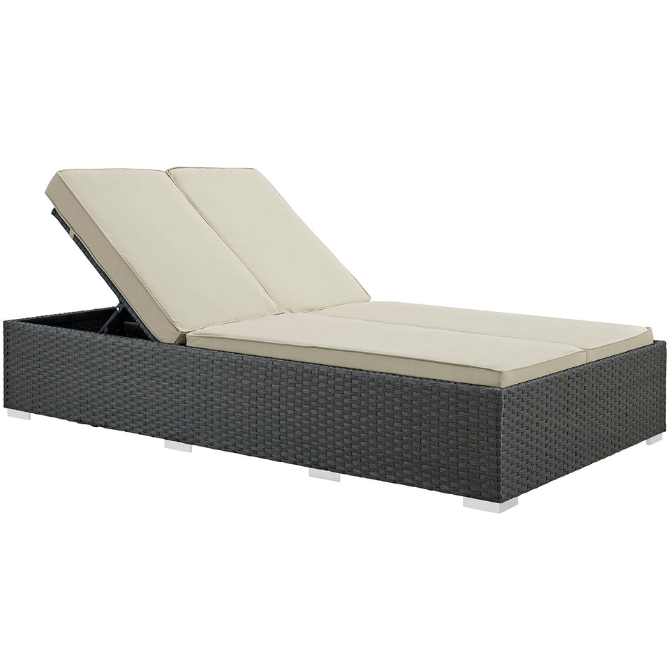 Sojourn Outdoor Patio Sunbrella® Double Chaise.