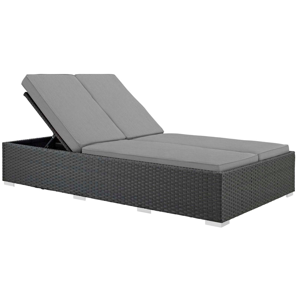 Sojourn Outdoor Patio Sunbrella® Double Chaise.