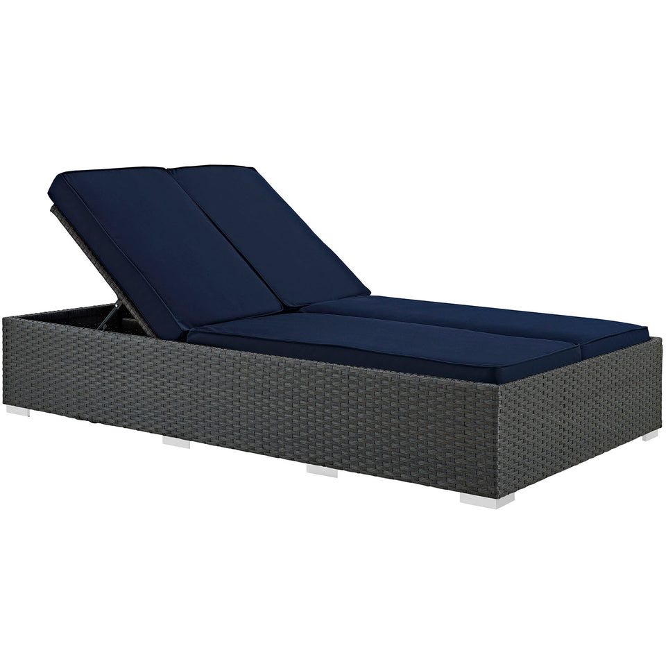 Sojourn Outdoor Patio Sunbrella® Double Chaise.