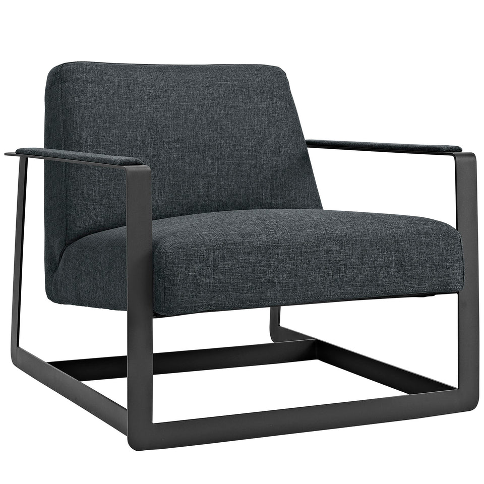 Seg Upholstered Fabric Accent Chair.