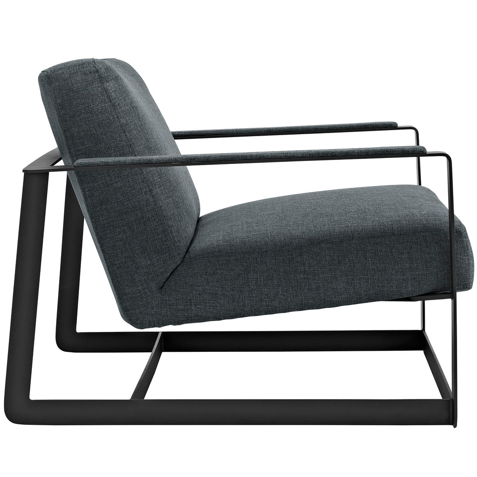 Seg Upholstered Fabric Accent Chair.