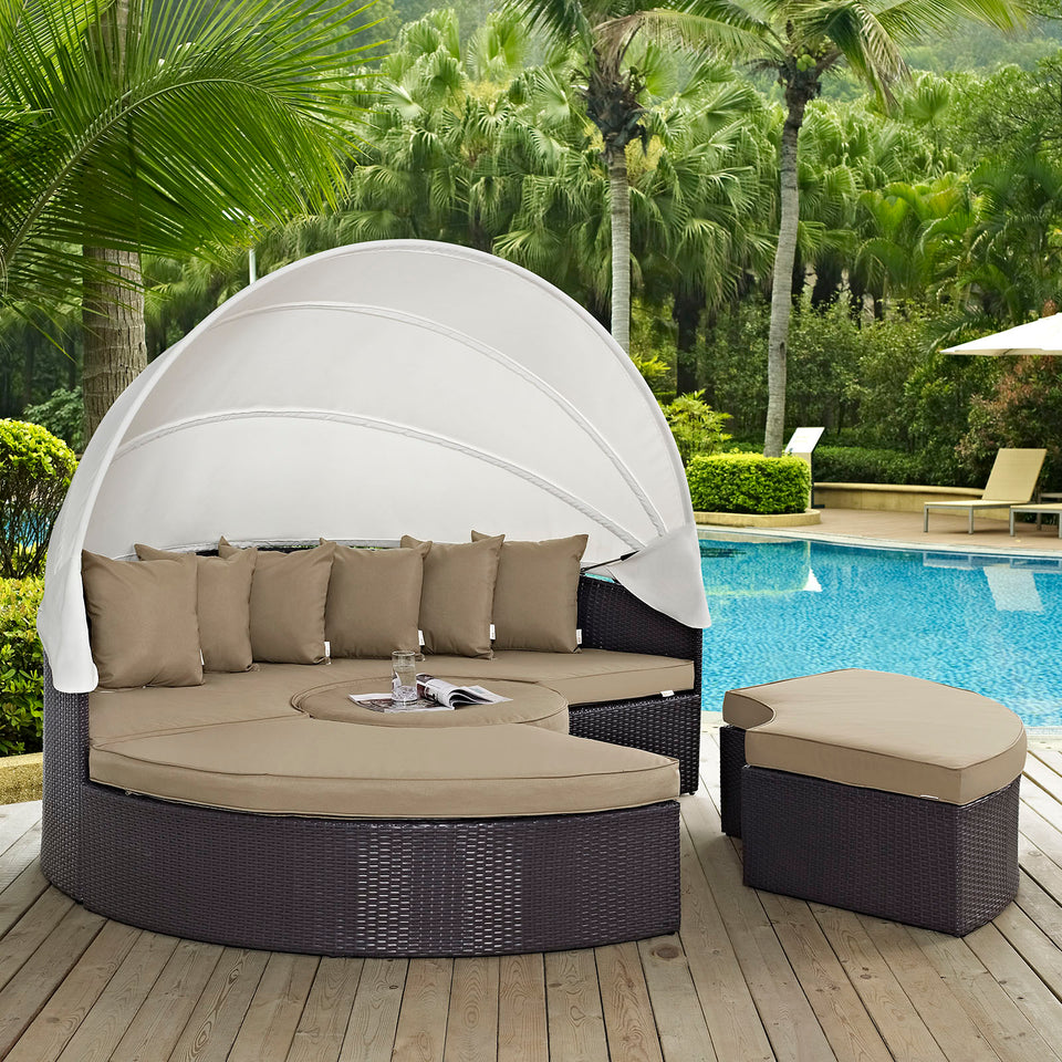 Convene Canopy Outdoor Patio Daybed.