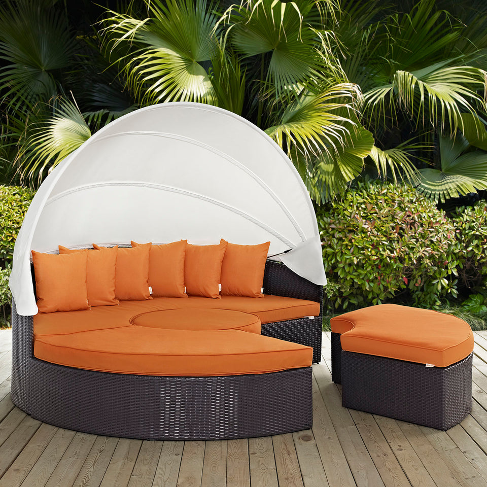 Convene Canopy Outdoor Patio Daybed.