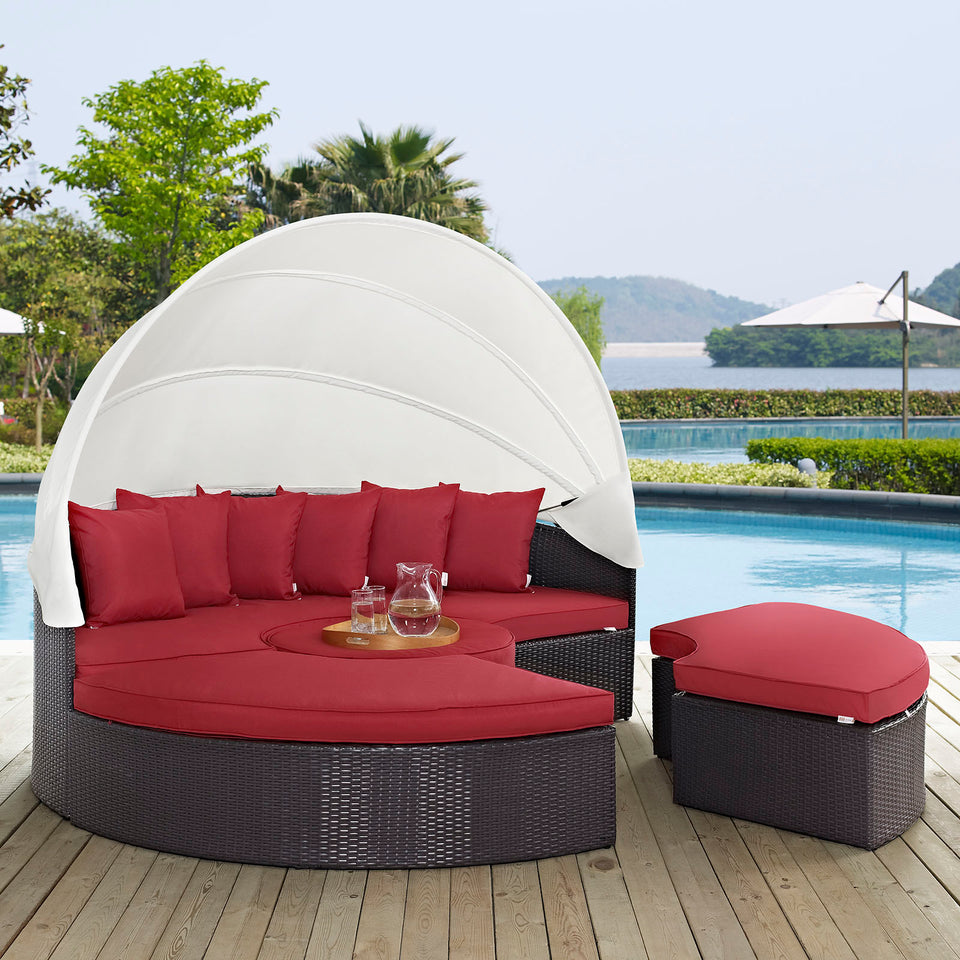 Convene Canopy Outdoor Patio Daybed.