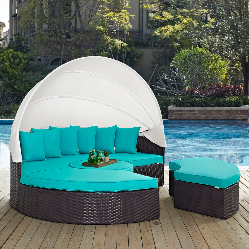 Convene Canopy Outdoor Patio Daybed.