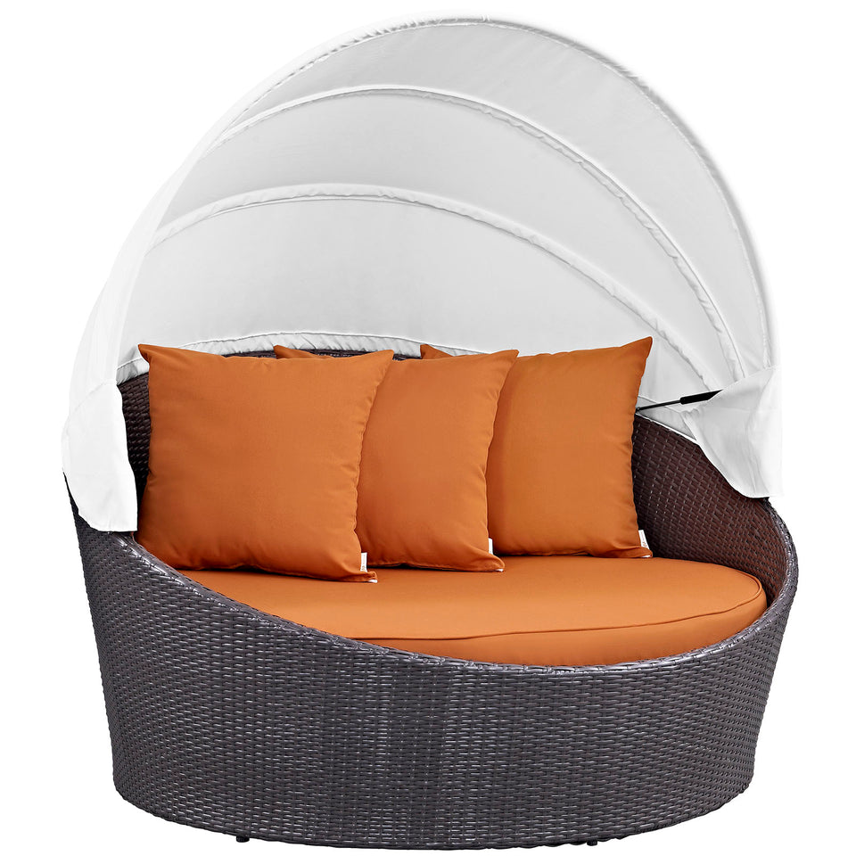 Convene Canopy Outdoor Patio Daybed.