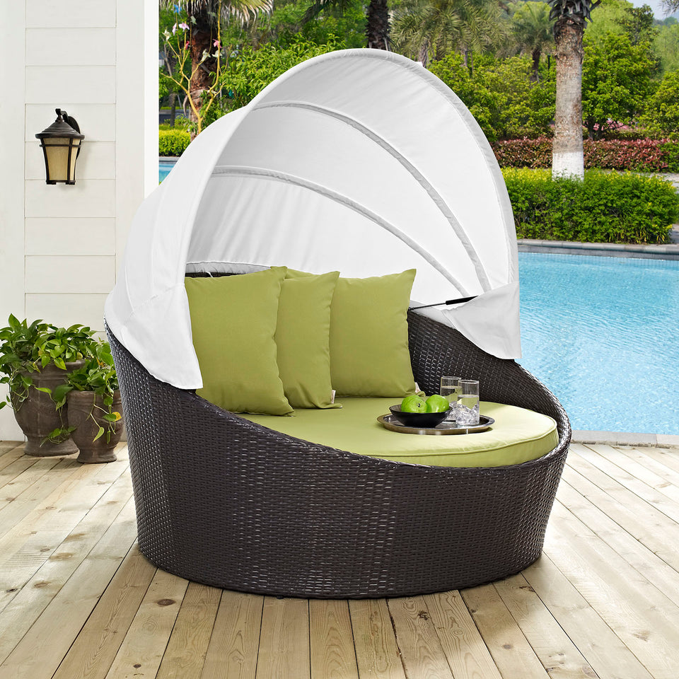 Convene Canopy Outdoor Patio Daybed.