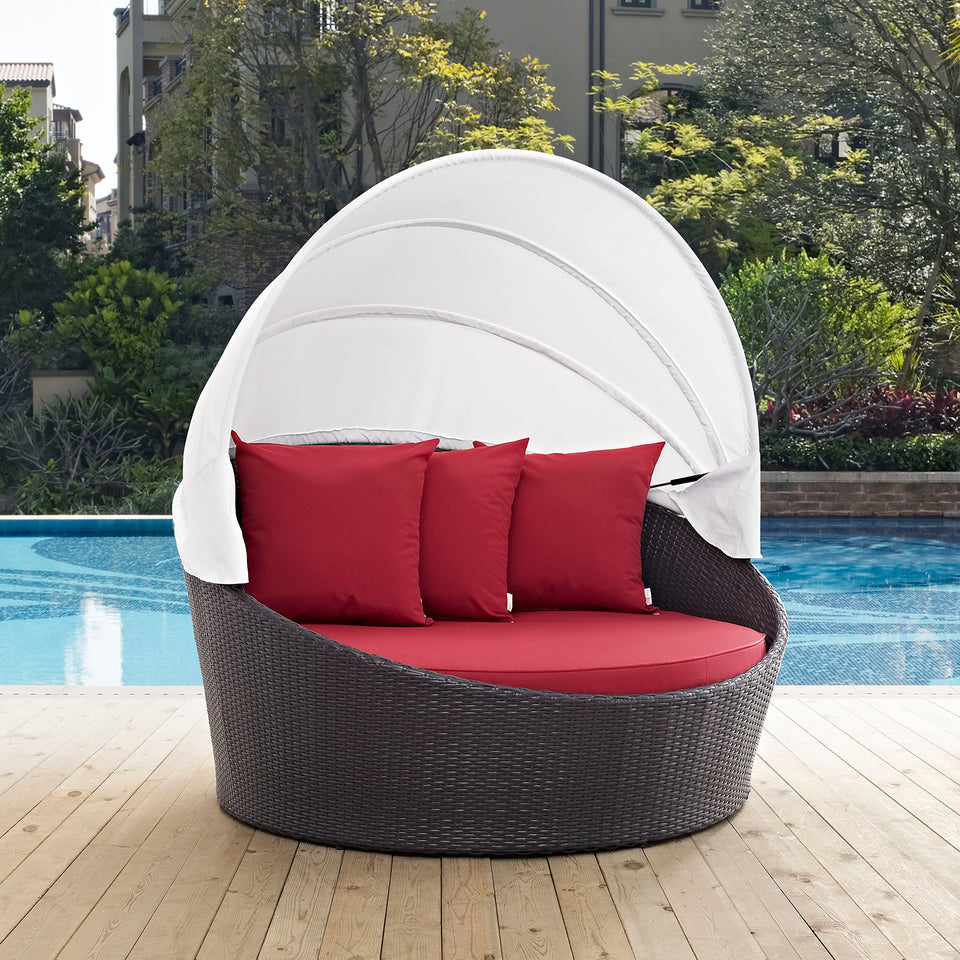 Convene Canopy Outdoor Patio Daybed.