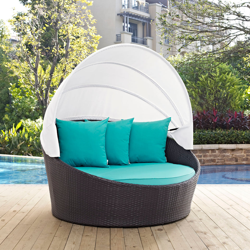 Convene Canopy Outdoor Patio Daybed.
