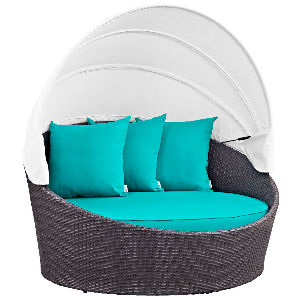 Convene Canopy Outdoor Patio Daybed.